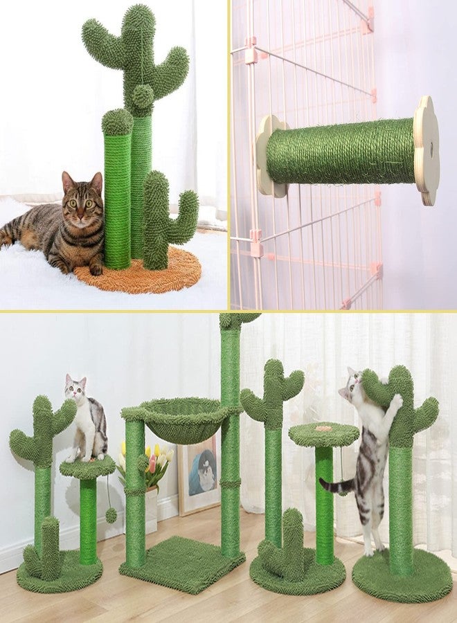MiDube 12 Inch Cat Scratching Posts Jute Rope Replacement Refill Accessories for Cats Tower Kittens Scratch Pole Perch Interactive Toys Carpeted Furniture Scratching Tree Indoor Wall 2 Pack, Green - Image 5